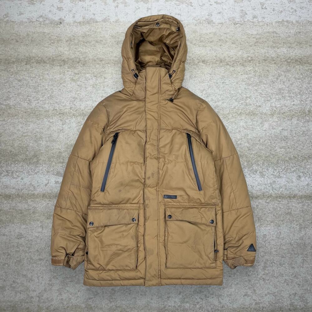 Vintage Y2K Nike ACG Puffer Jacket Mens XS Brown Nylon Insulated Full Zip